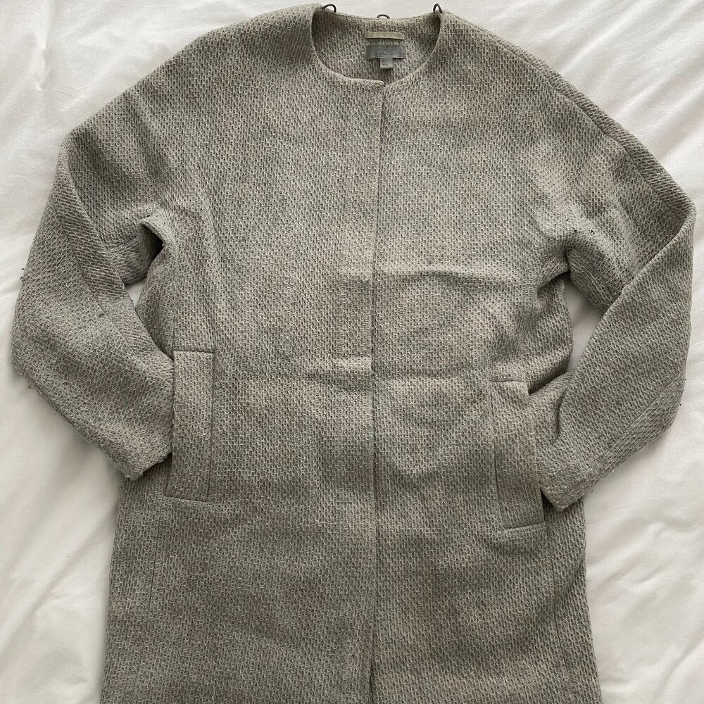 COS Grey wool blend coat